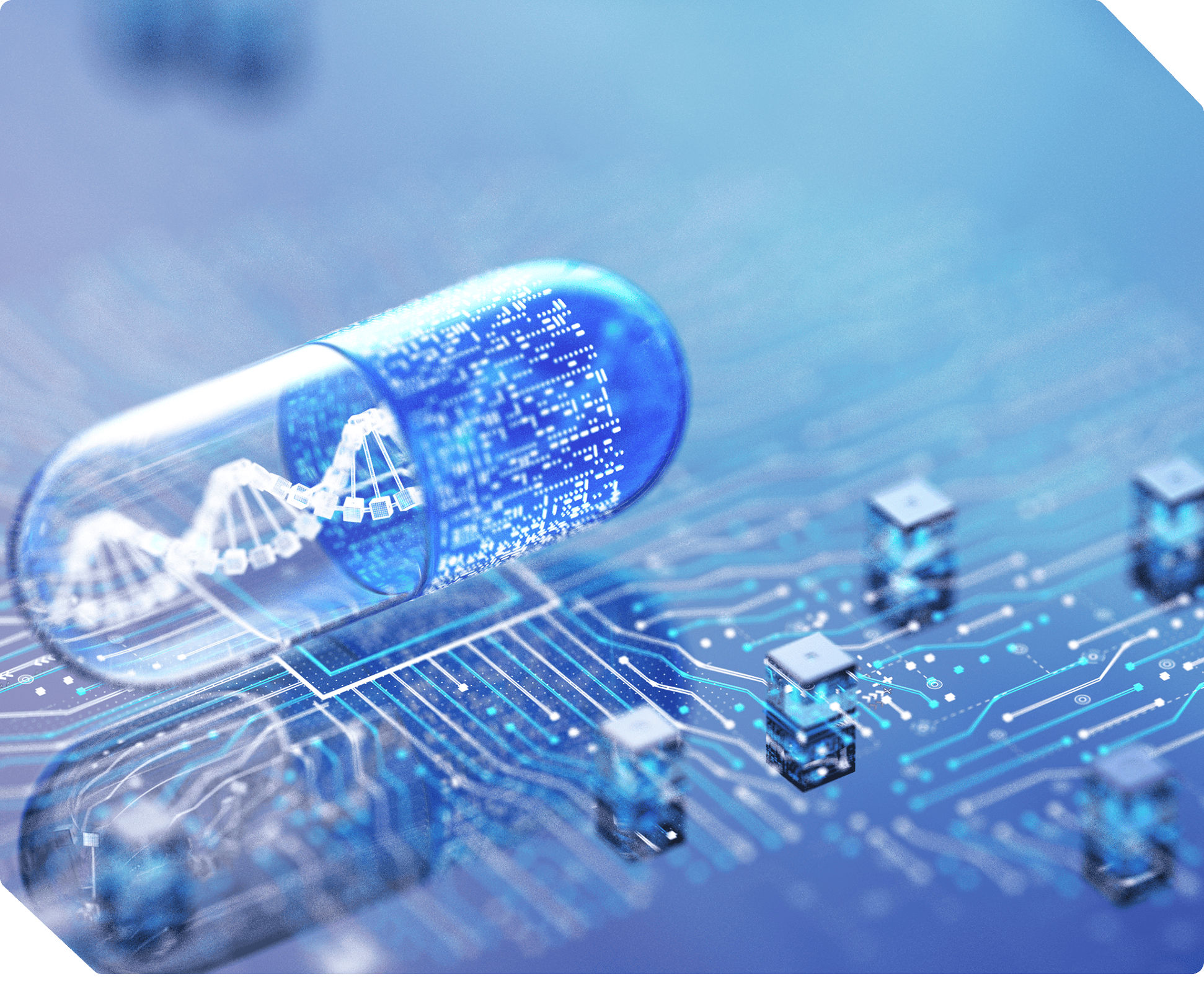 Futuristic medical technology concept